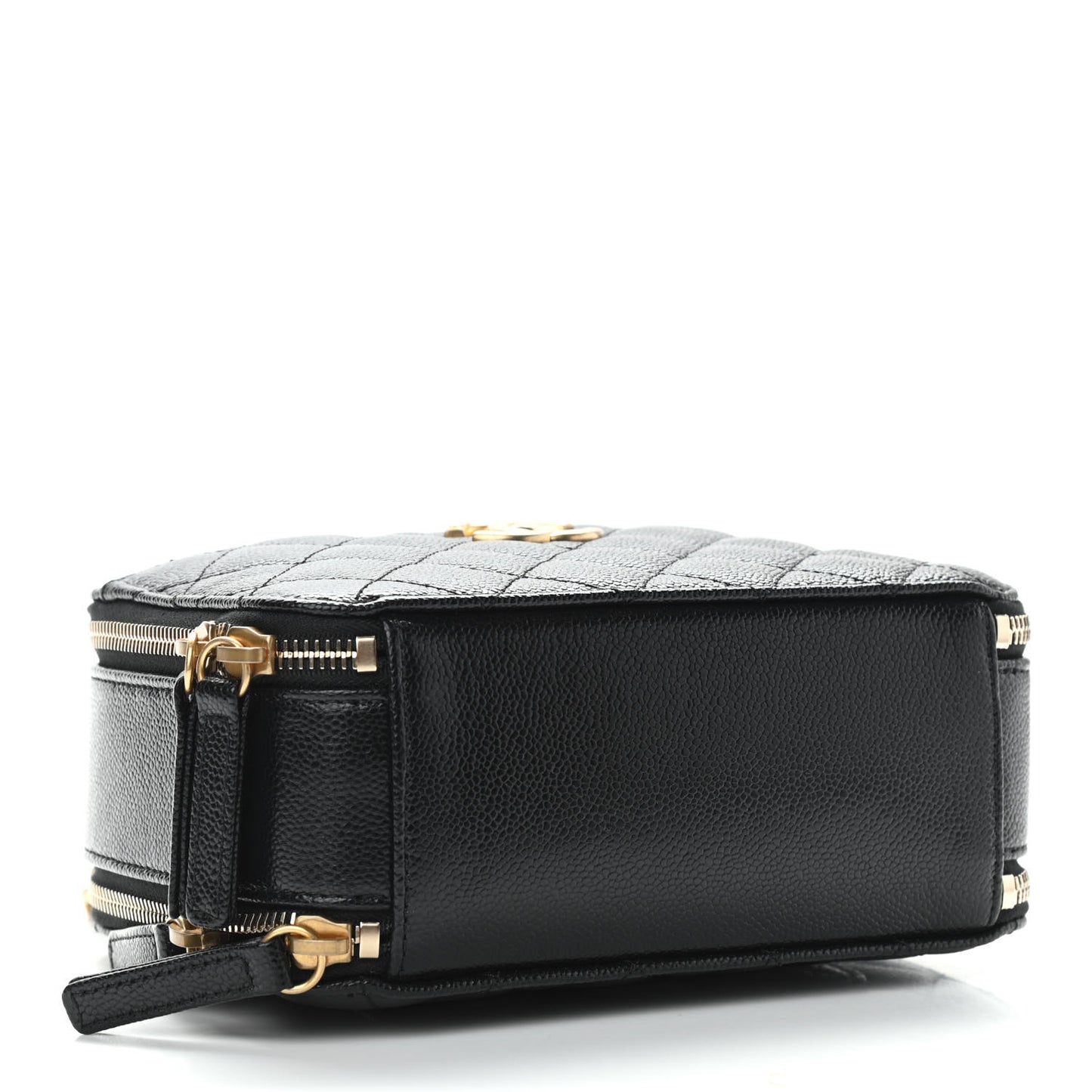 Caviar Quilted Small Pick Me Up Vanity Case Black