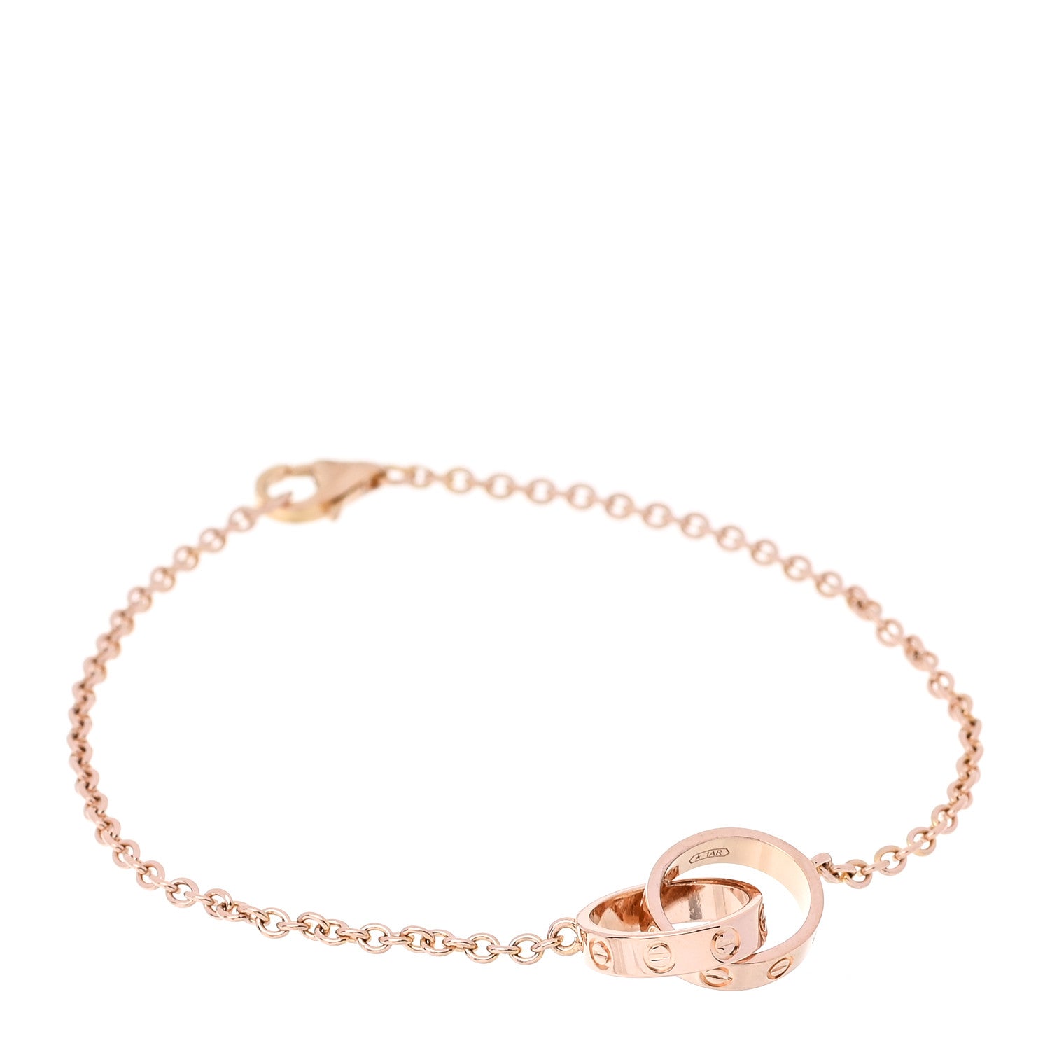 Cartier 18K Pink Gold Interlocking LOVE Bracelet 1 of 7