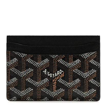 Goyard Goyardine Saint Sulpice Card Holder Black 1 of 6