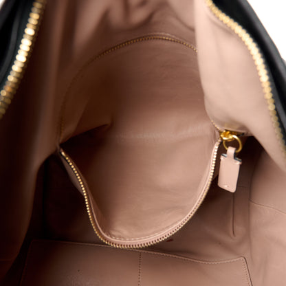 Valentino Garavani Nappa Large Roman Stud Hobo Black 6 of 12