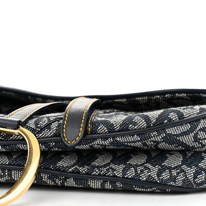 Christian Dior Monogram Saddle Bag Blue 10 of 10