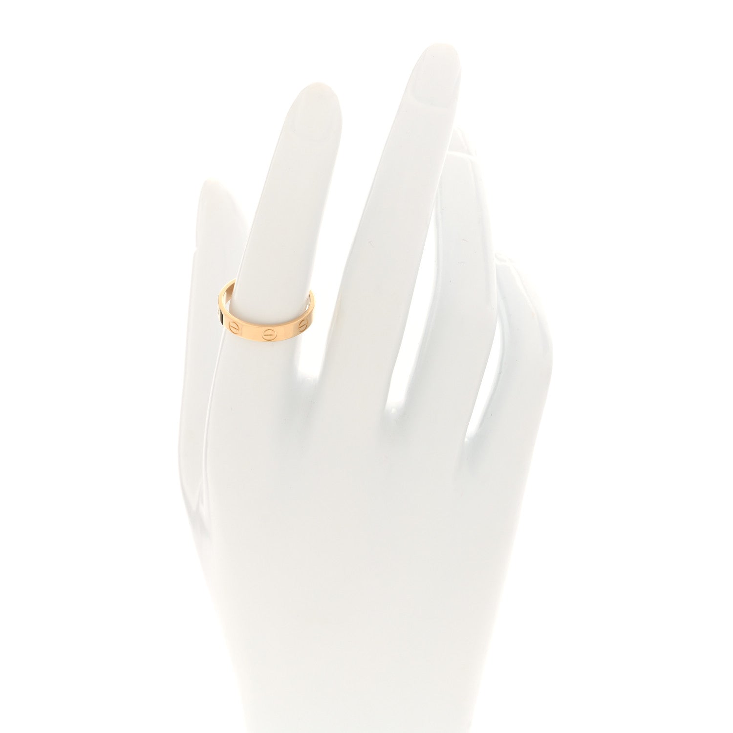 Cartier 18K Yellow Gold 3.5mm LOVE Wedding Band Ring 54 6.75 2 of 4