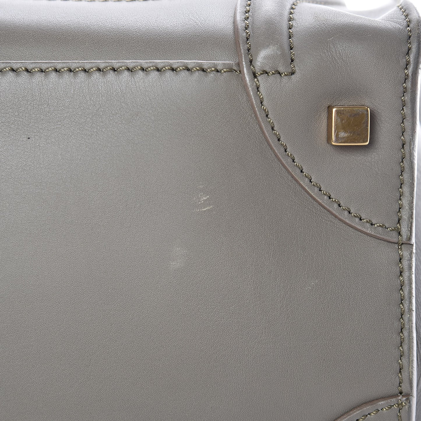 Smooth Calfskin Mini Luggage Grey