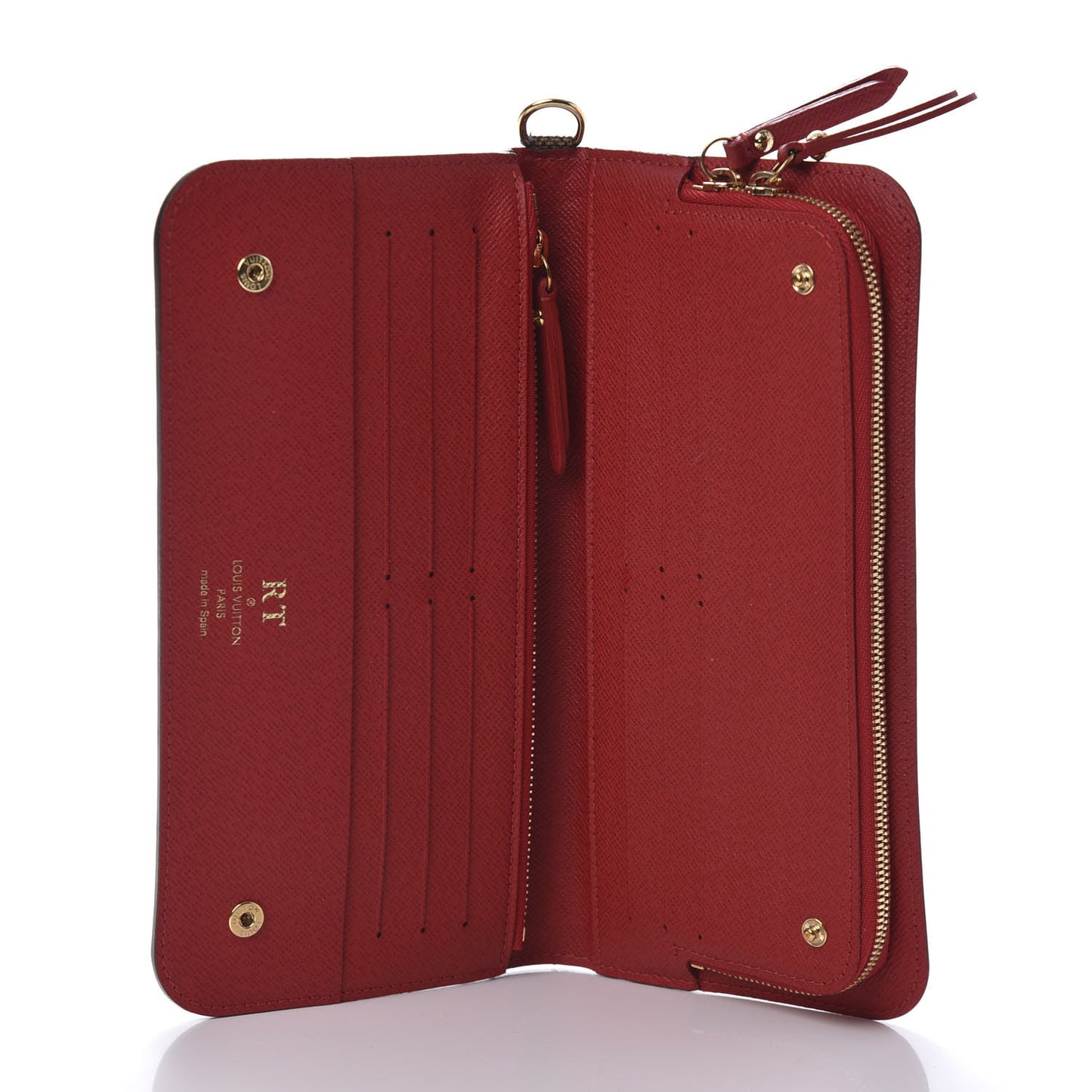 Damier Ebene Insolite Wallet Red