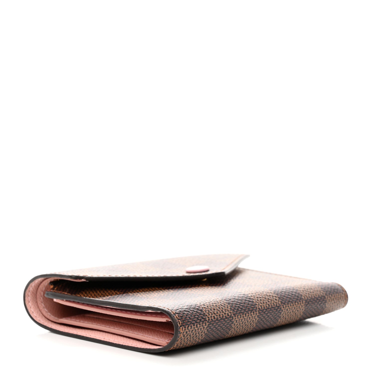 Louis Vuitton Damier Ebene Victorine Wallet Rose Ballerine 4 of 6