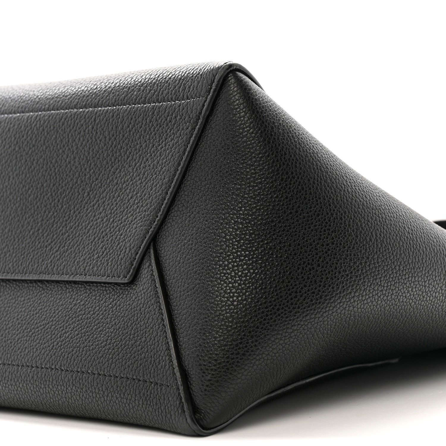 Celine Soft Grained Calfskin Sangle Bucket Bag Black 10 of 13