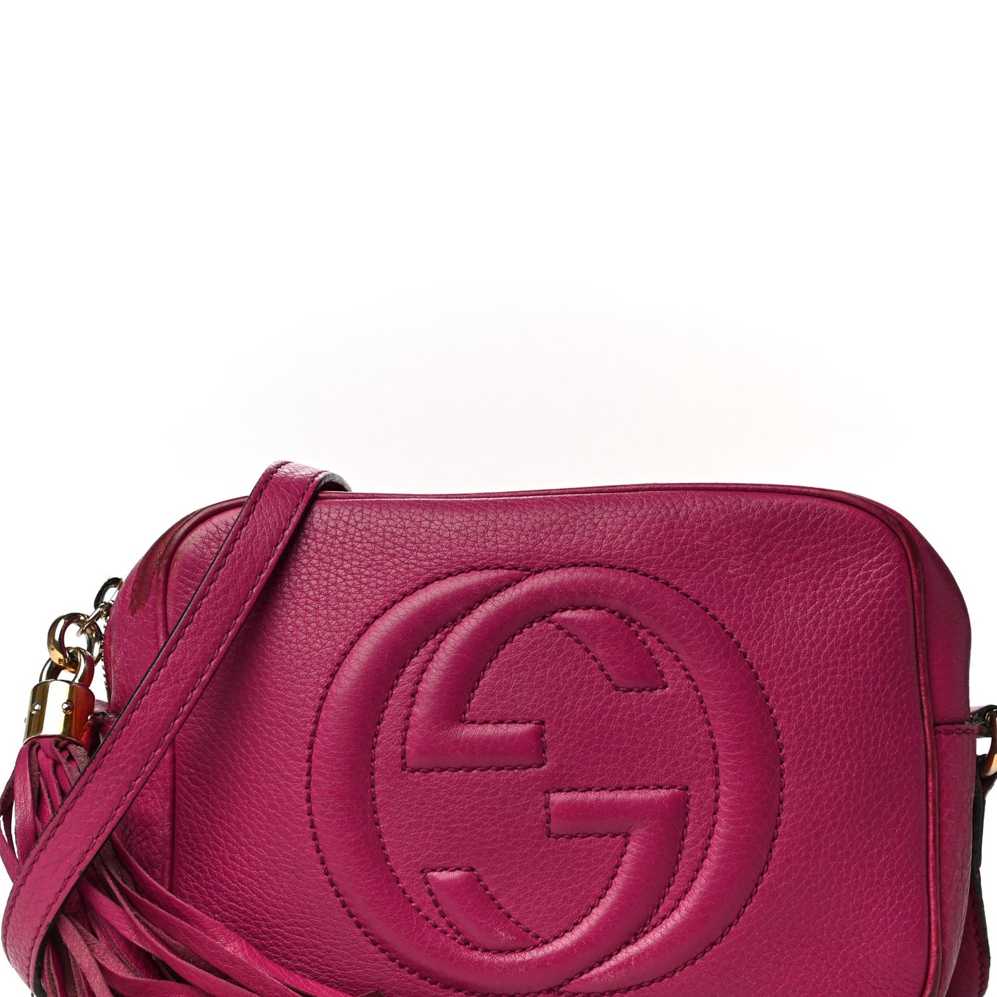Cellarius Calfskin Small Soho Disco Bag Bright Bouganville