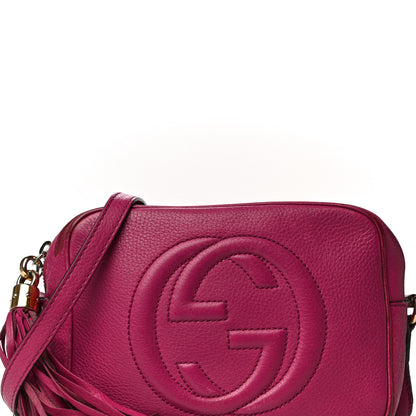 Gucci Cellarius Calfskin Small Soho Disco Bag Bright Bouganville 9 of 33