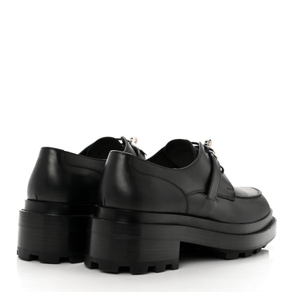 Hermes Glossed Calfskin First Oxford 37.5 Black 4 of 9