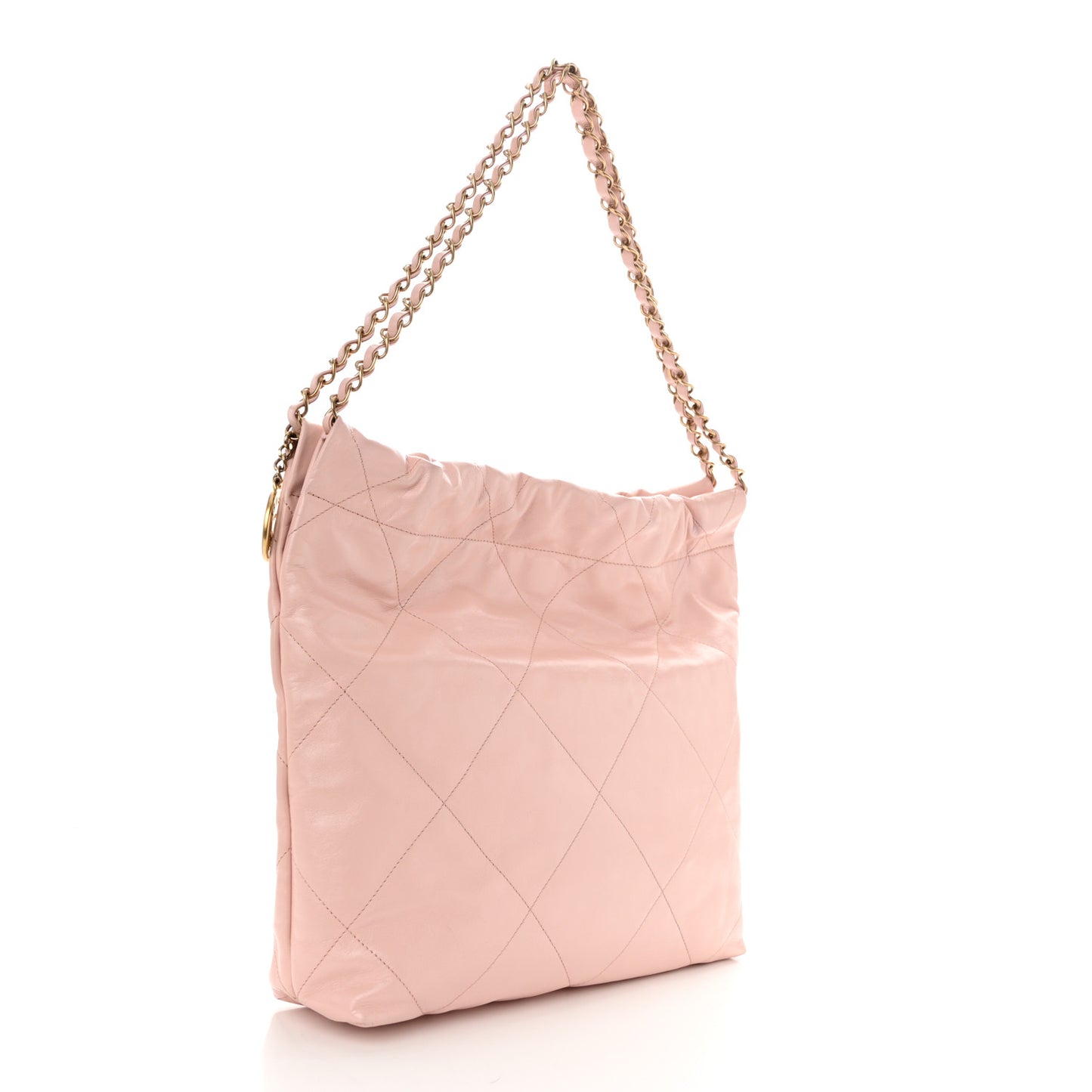 Calfskin Quilted Small Chanel 22 Pink