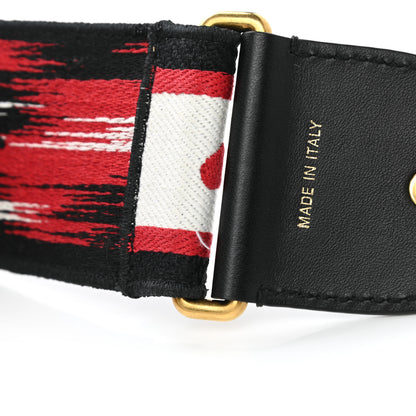 Christian Dior Canvas Embroidered Dioramour Shoulder Strap Black Red White 6 of 9