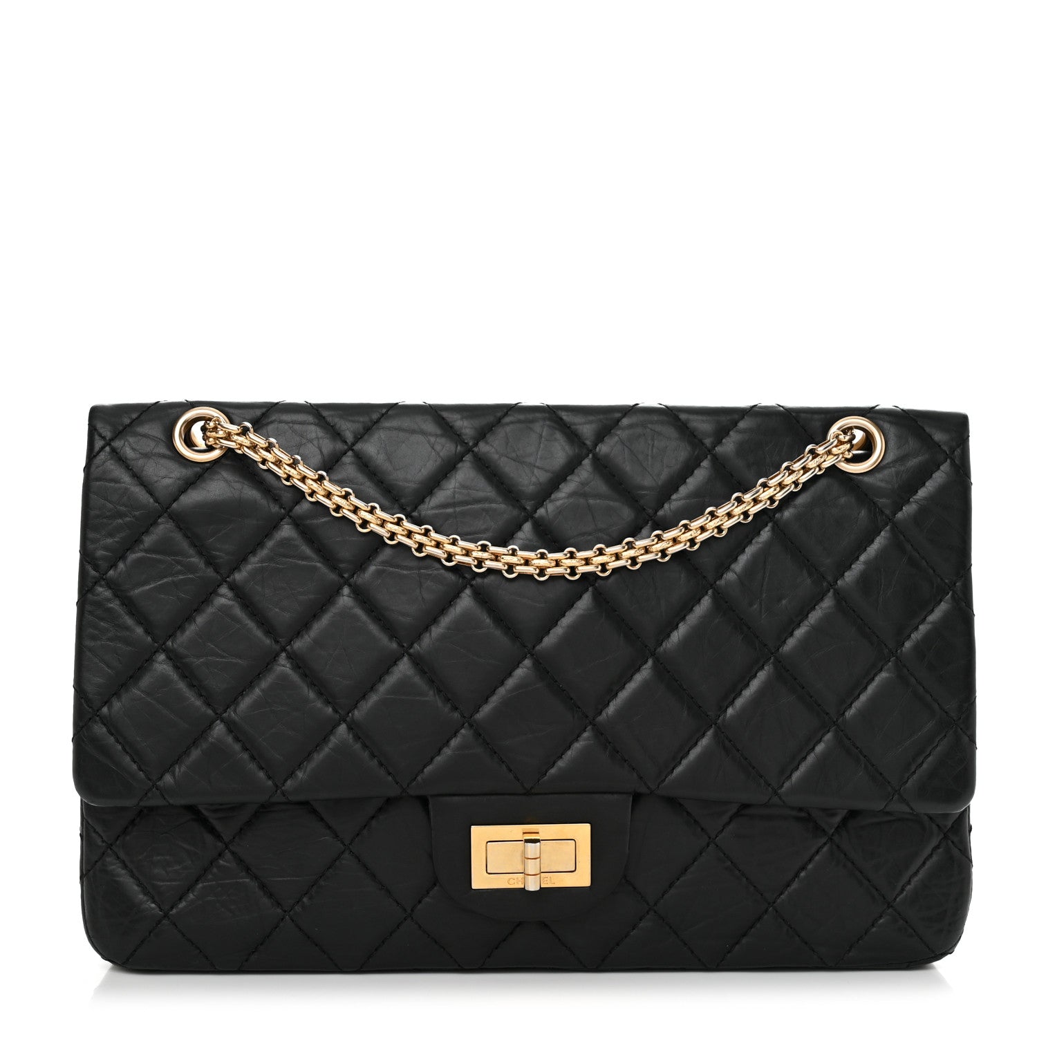 Chanel Aged Calfskin Quilted 2.55 Reissue 227 Flap Black 1 of 12