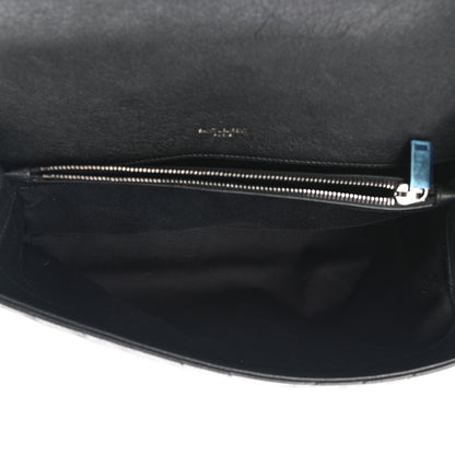 Saint Laurent Sheepskin Matelasse Chevron Monogram Large College Satchel Black 5 of 11