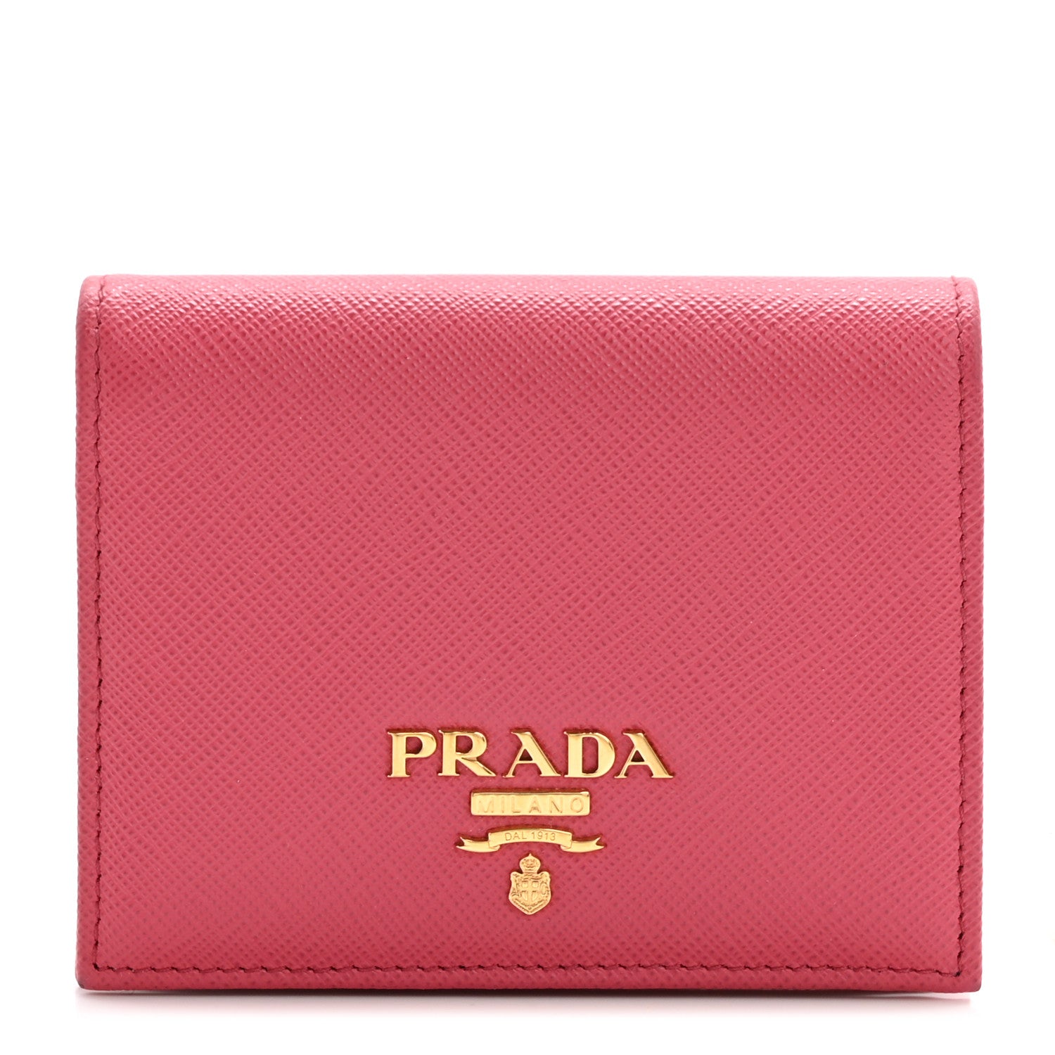 Prada Saffiano Card Holder Peonia 1 of 9