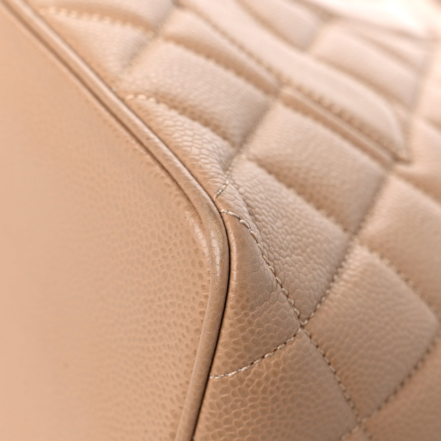 Chanel Caviar Quilted Medallion Tote Beige 9 of 13