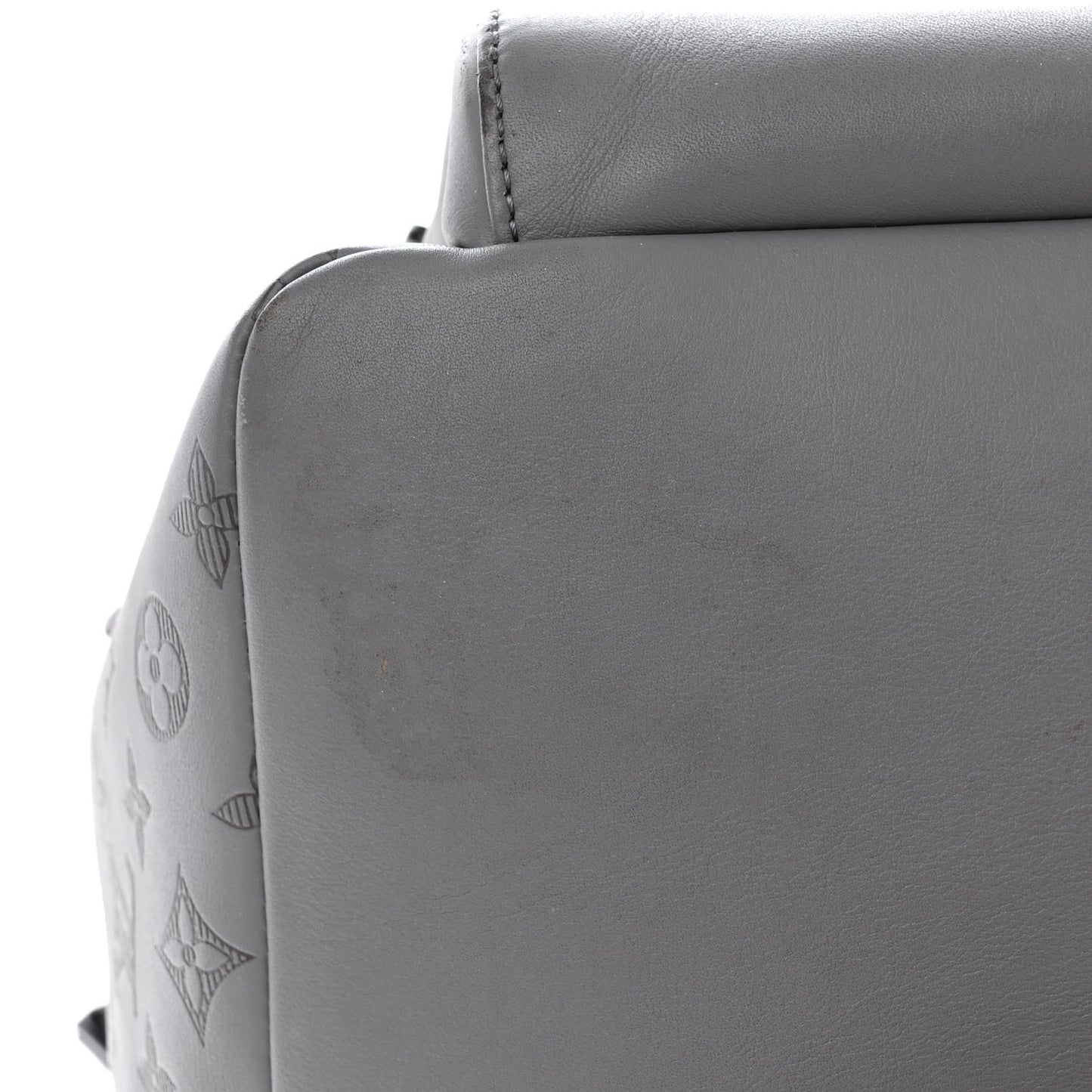 Calfskin Monogram Racer Backpack Grey