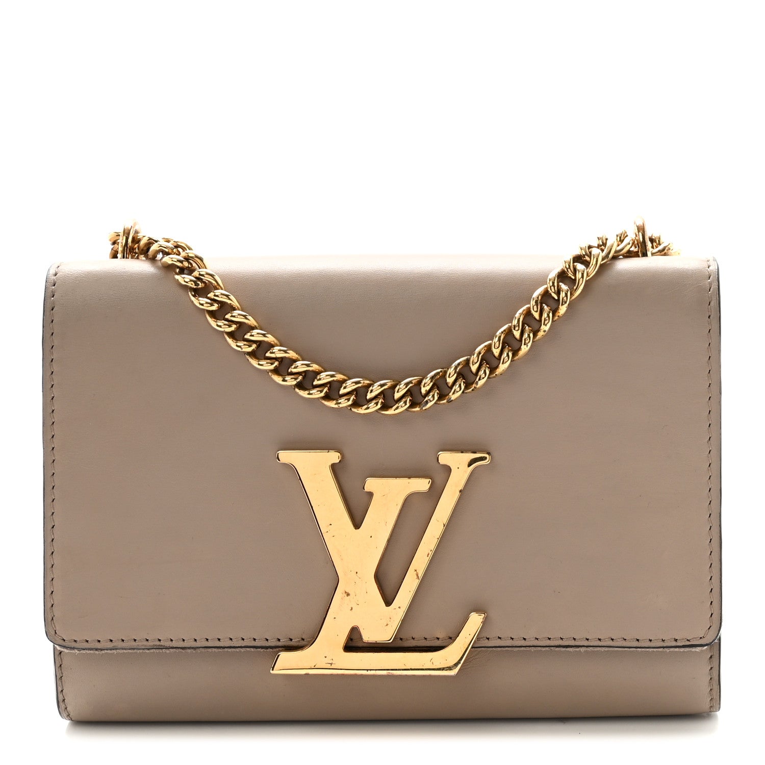 Louis Vuitton Calfskin Chain Louise MM Gris 1 of 9