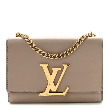 Louis Vuitton Calfskin Chain Louise MM Gris 1 of 9
