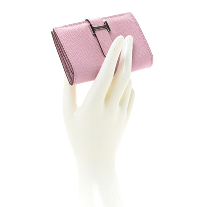 Hermes Epsom Mini Bearn Wallet Mauve Sylvester 2 of 13