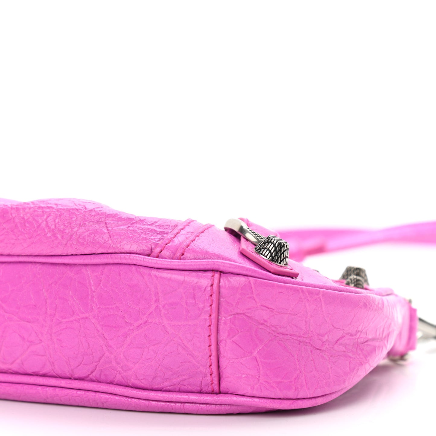 Agneau Arena Le Cagole Mini Purse With Chain Lipstick Pink