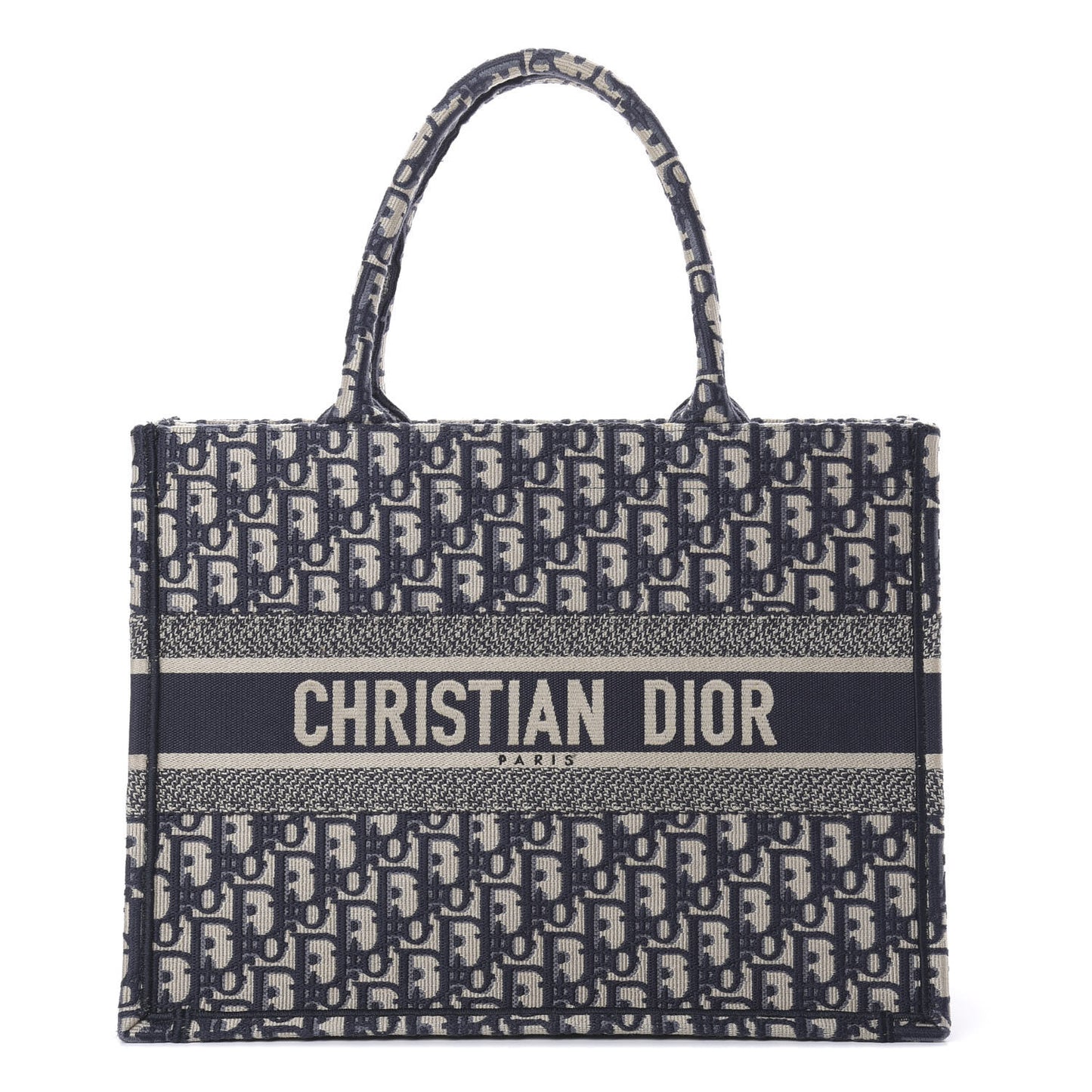 Oblique Medium Book Tote Blue Multicolor