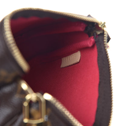 Louis Vuitton Monogram 2019 Christmas Animation Mini Courchevel Pochette Accessories Fuchsia 6 of 10