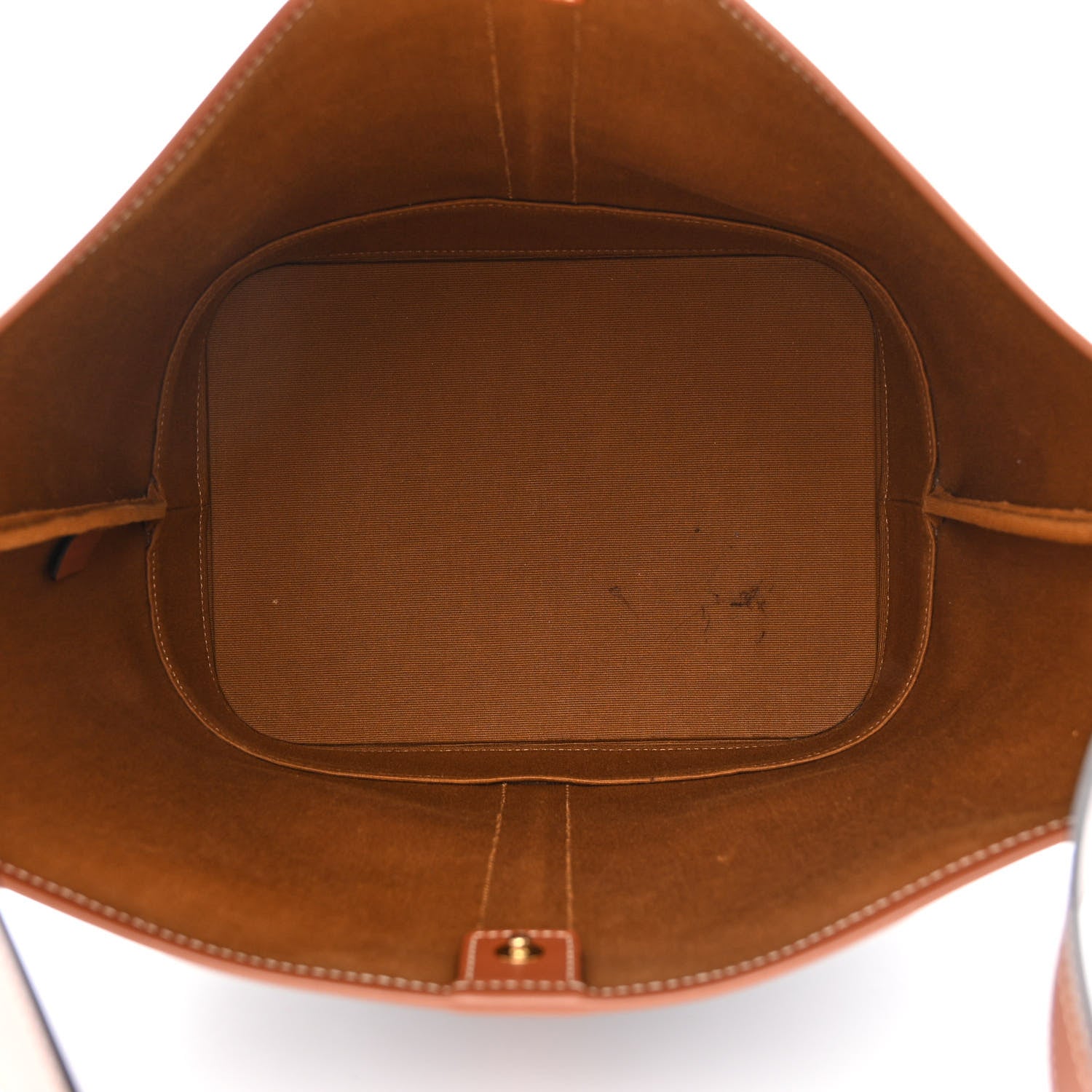 Celine Triomphe Canvas Calfskin Small Bucket Bag Tan 5 of 11