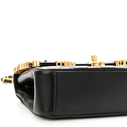 Chanel Lambskin Enamel Strass Quilted Mini Paris Monaco Flap Black 9 of 12