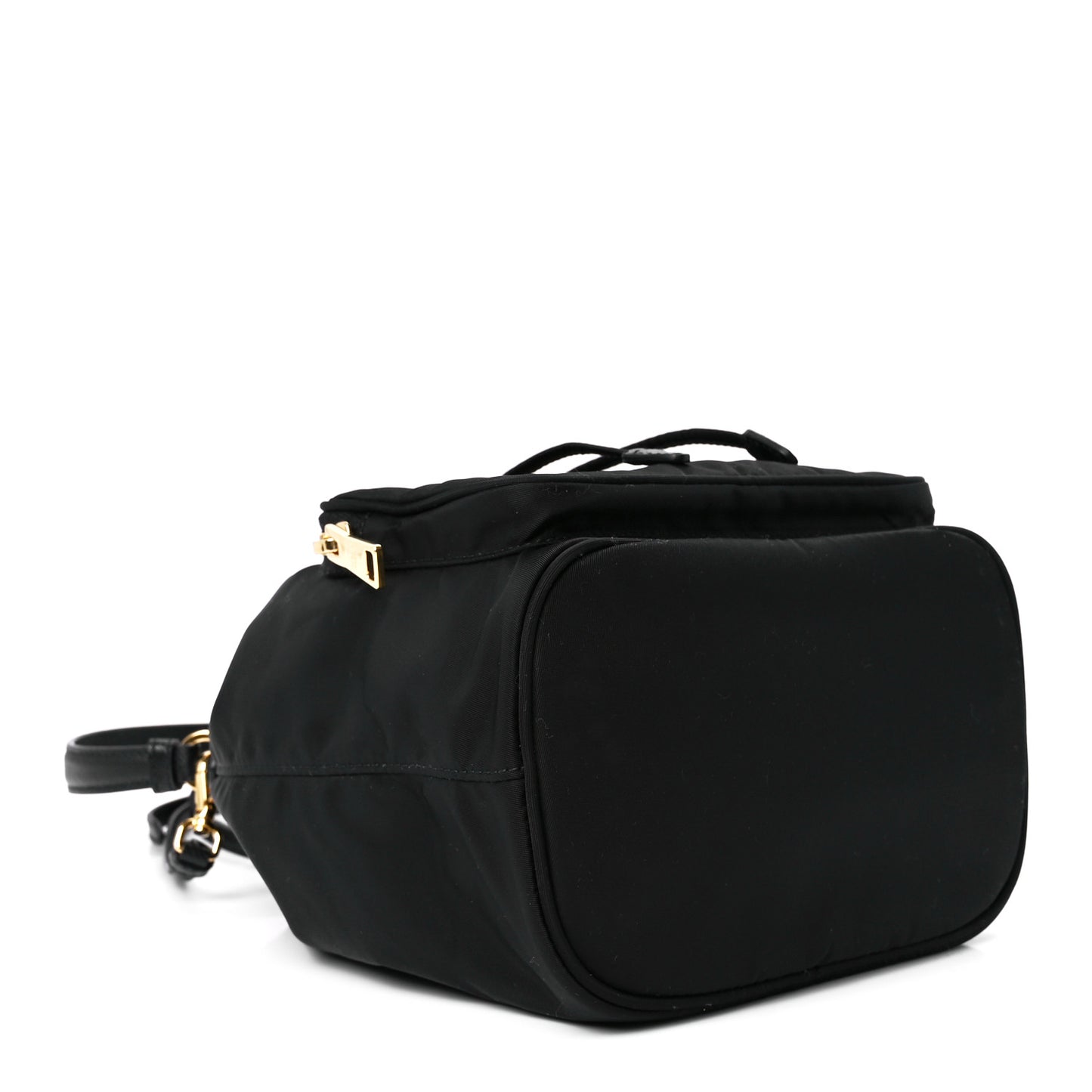 Re-Nylon Duet Drawstring Shoulder Bag Black