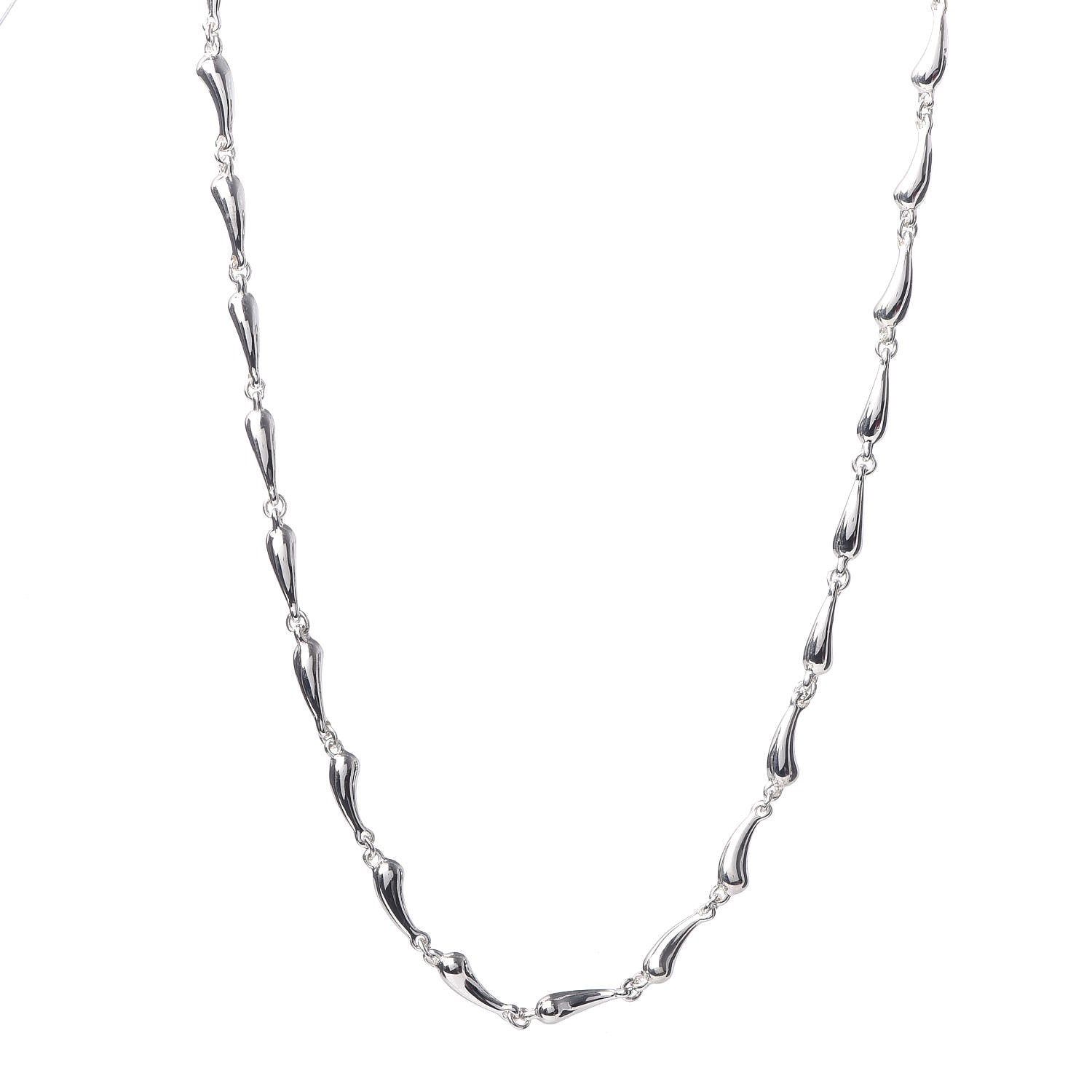Tiffany Sterling Silver Elsa Peretti Teardrop Pendant Necklace 1 of 5
