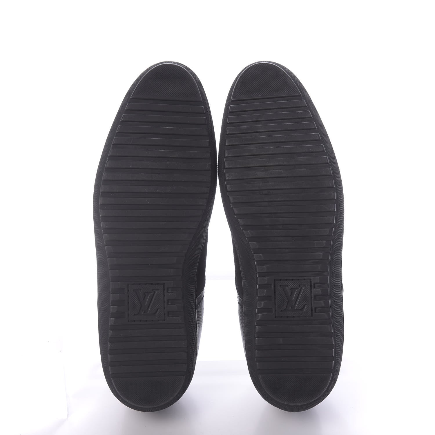 Louis Vuitton Damier Infini Suede Mens Team Derby Sneakers 8 Black 7 of 9