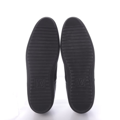 Louis Vuitton Damier Infini Suede Mens Team Derby Sneakers 8 Black 7 of 9