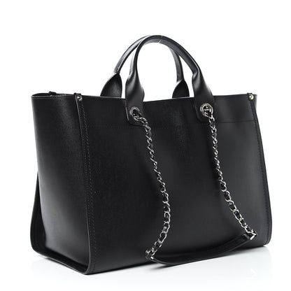 Chanel Caviar Large Studded Deauville Tote Black 3 of 14