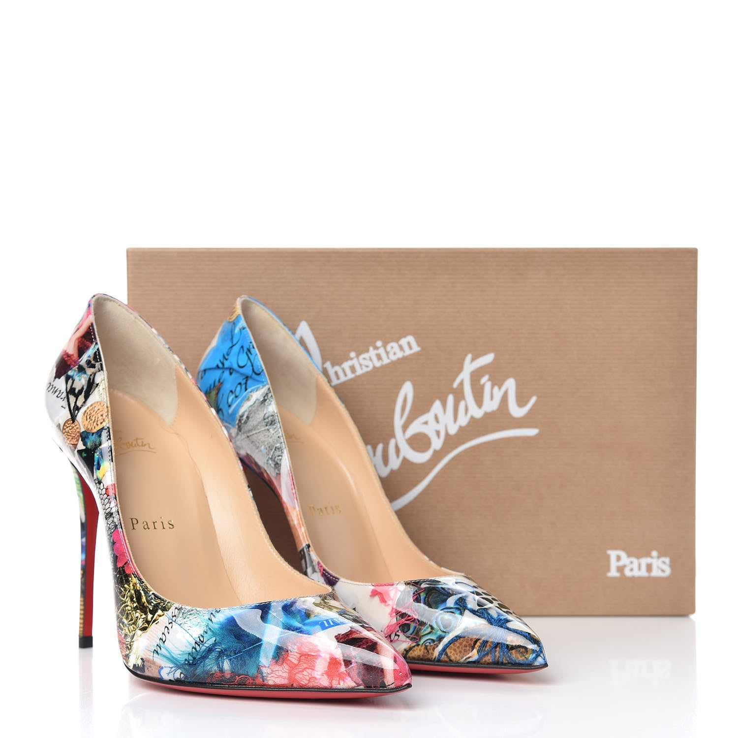 Christian Louboutin Patent Trash Pigalle Follies 100 Pumps 37 Multicolor 9 of 9