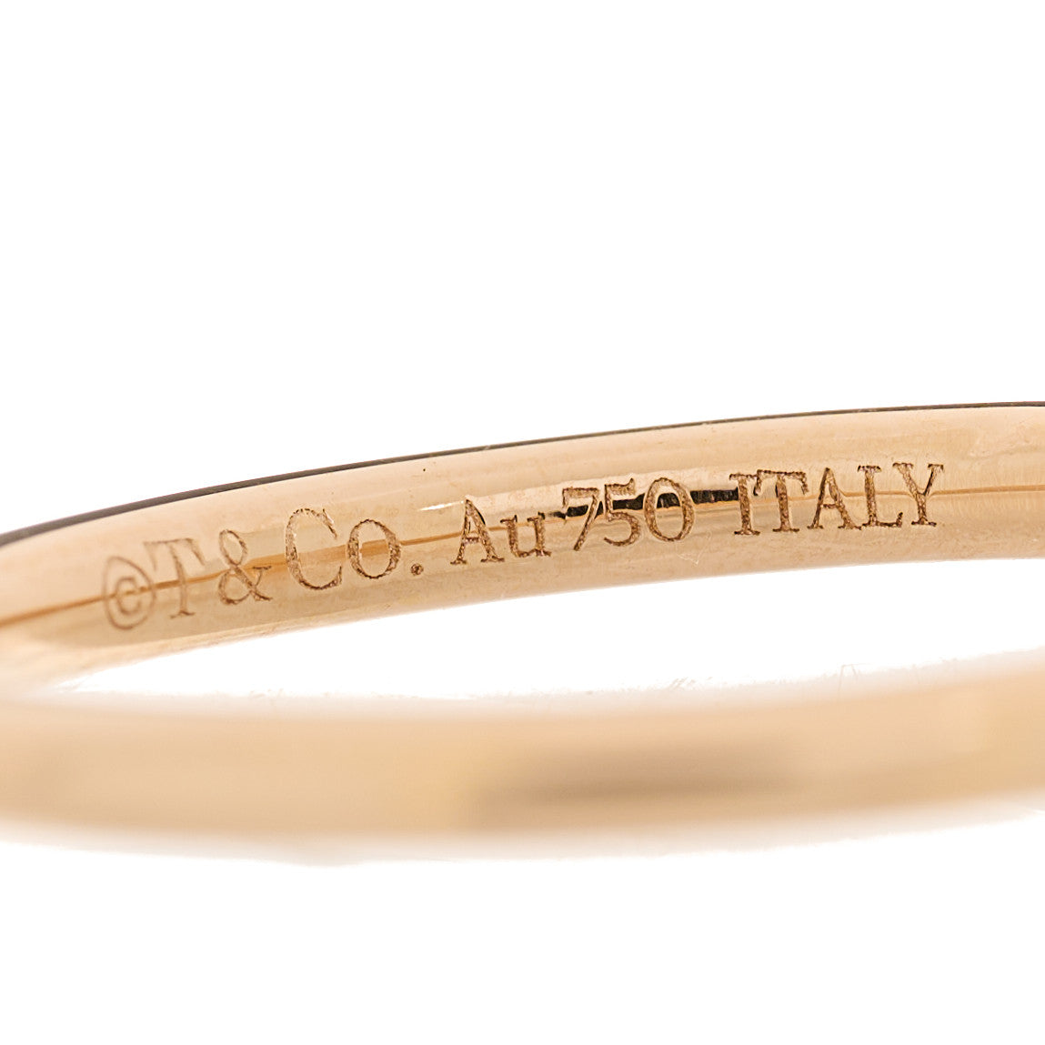 18K Rose Gold T Wire Ring 51 5.75