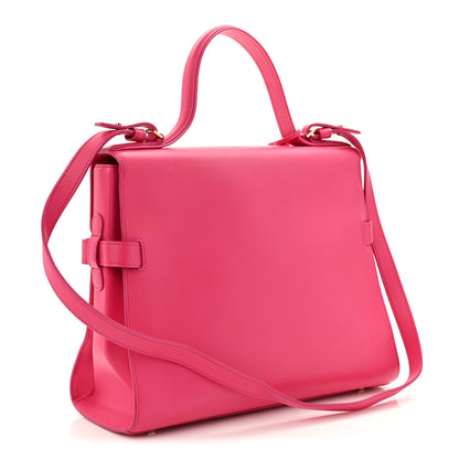 Delvaux Calfskin GM Tempete Satchel Fuchsia 3 of 10