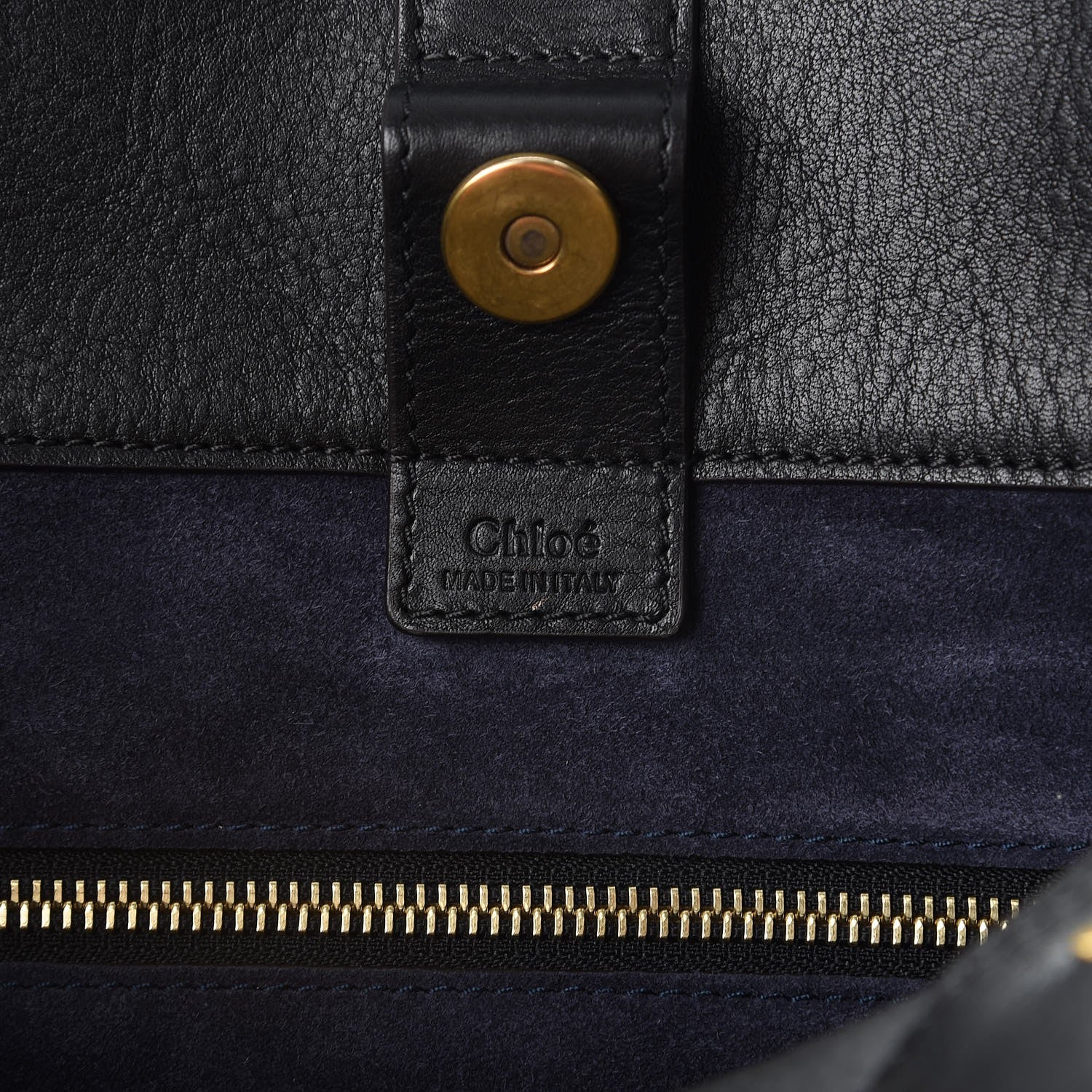 Chloe Smooth Calfskin Medium Milo Shopping Tote Black 6 of 14