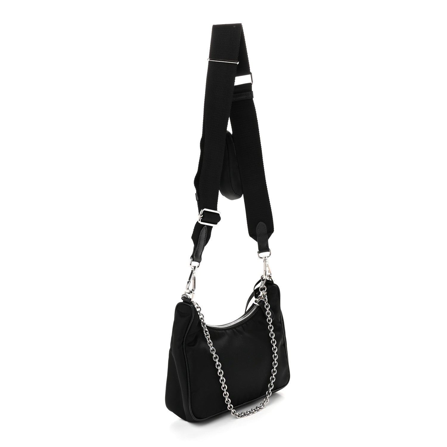 Prada Nylon Re-Edition 2005 Shoulder Bag Black 3 of 11