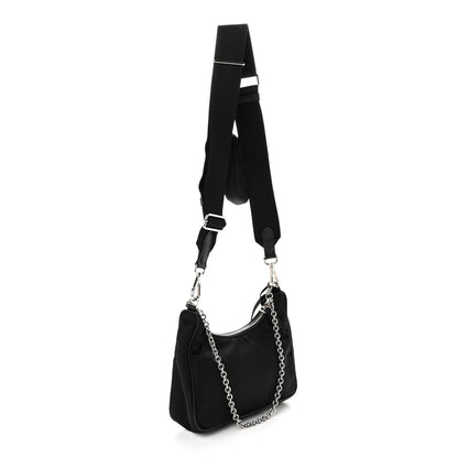 Prada Nylon Re-Edition 2005 Shoulder Bag Black 3 of 11