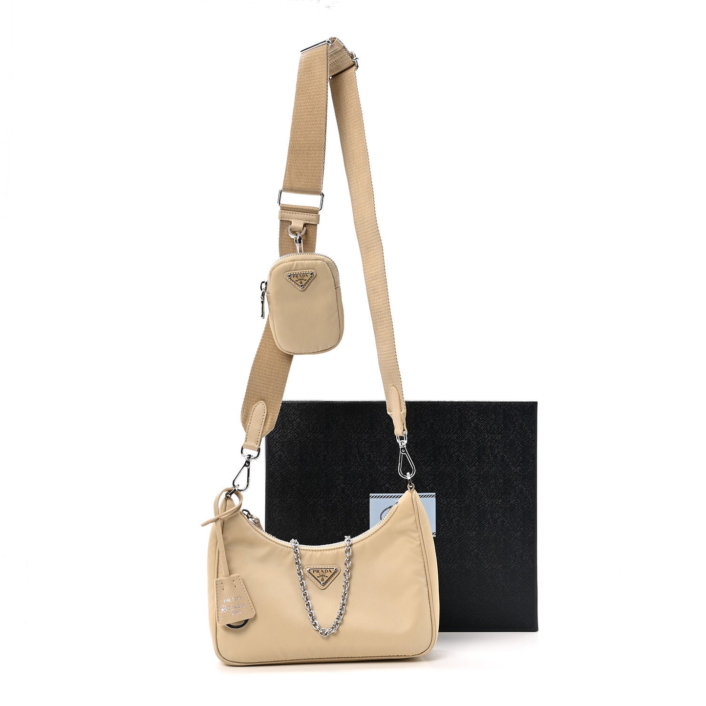 Re-Nylon Saffiano Re-Edition 2005 Shoulder Bag Deserto