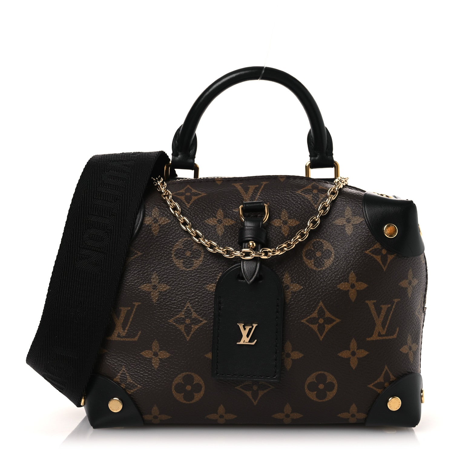 Louis Vuitton Monogram Petite Malle Souple Black 1 of 10