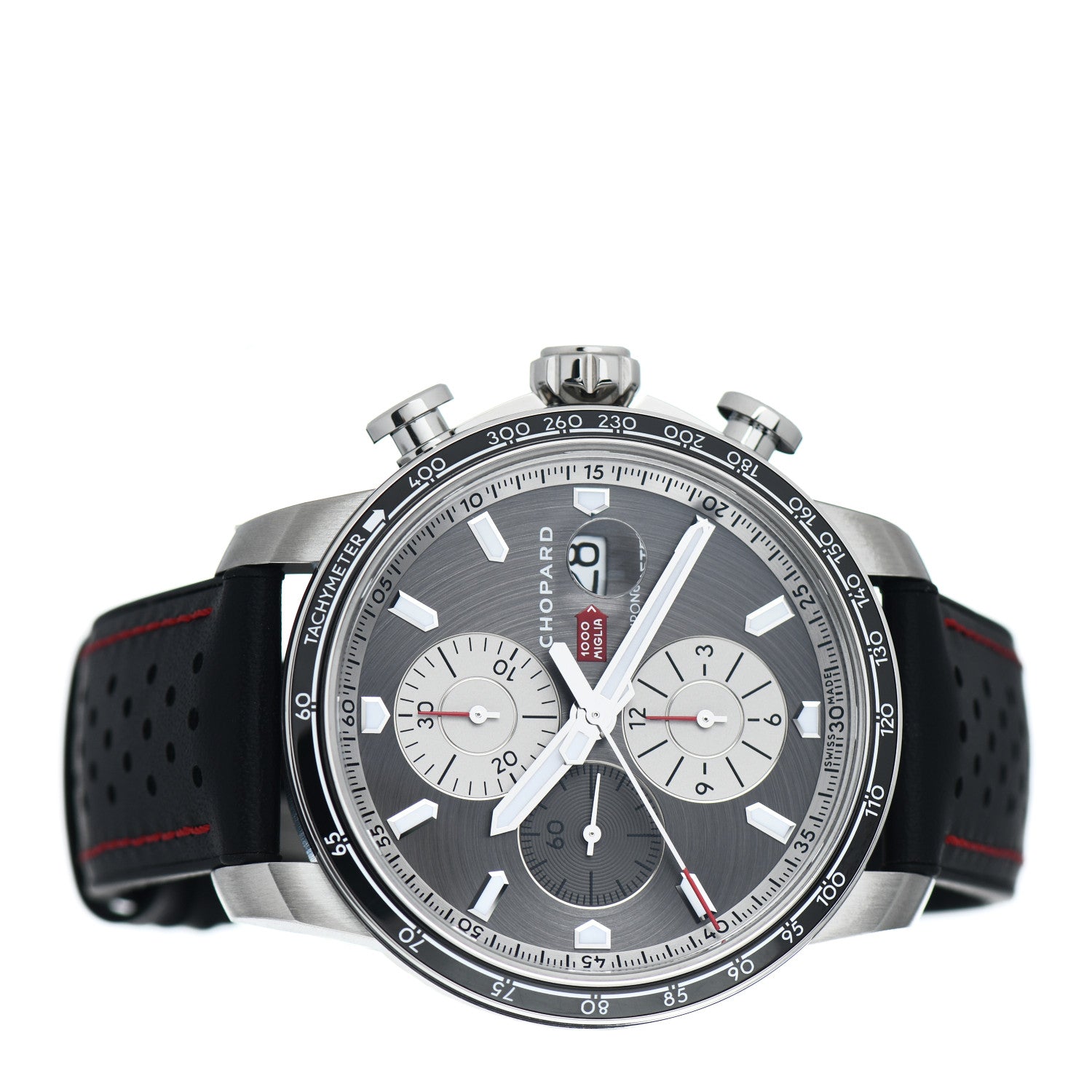 Chopard Stainless Steel Rubber 42mm Mille Miglia Race Edition Chronograph Automatic Watch Black 2 of 5