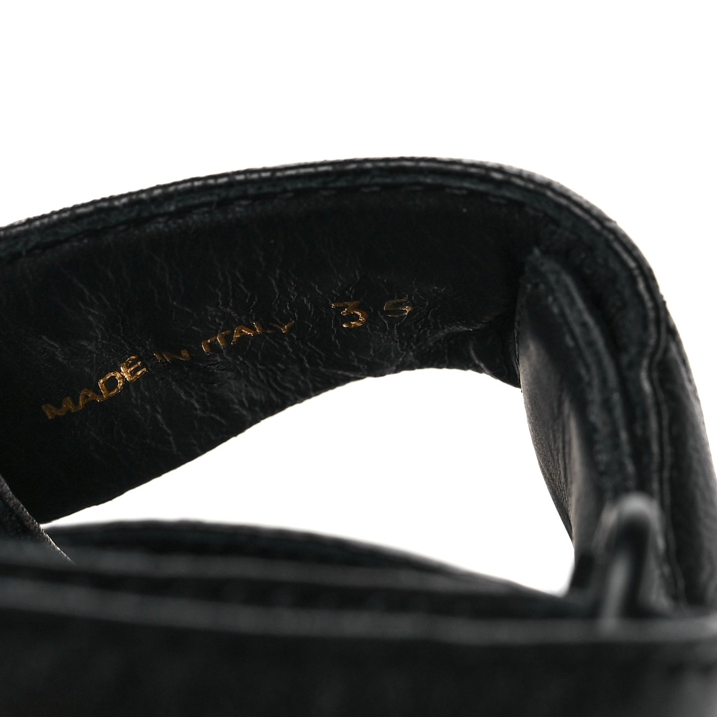 Nappa Logo Quilted 20mm Sport Sandals 35 Black