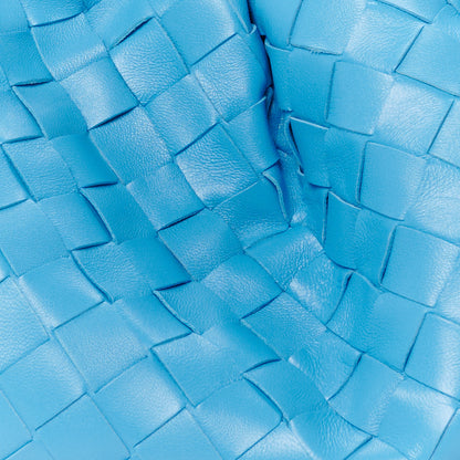 Bottega Veneta Nappa Maxi Intrecciato The Pouch Oversized Clutch Swimming Pool 9 of 11