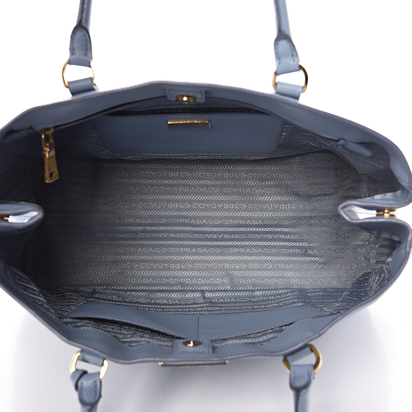 Saffiano Cuir Medium Double Bag Astrale