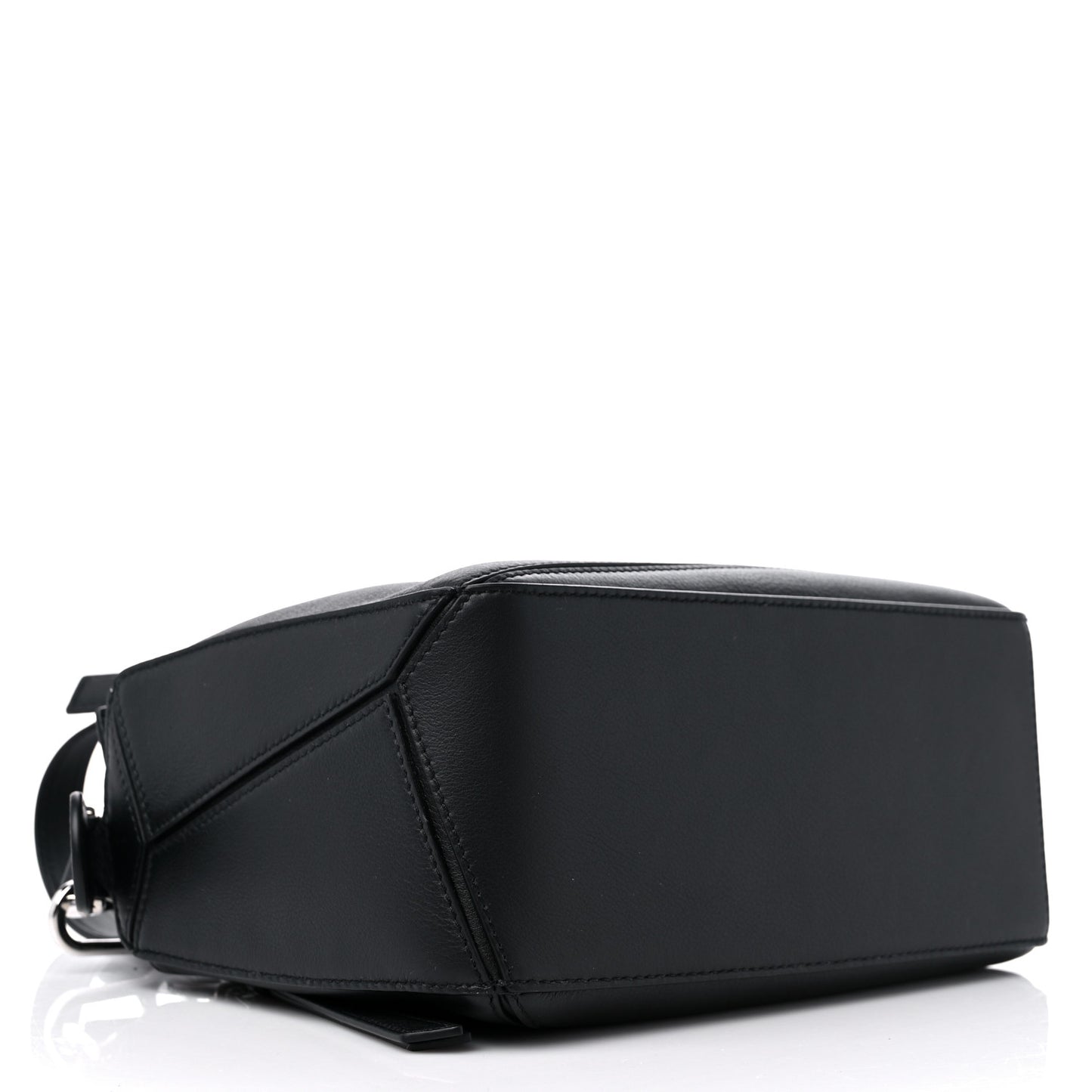 Calfskin Small Puzzle Bag Black