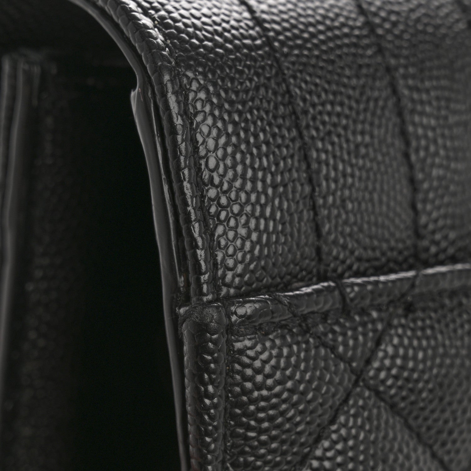 Saint Laurent Grain De Poudre Textured Mixed Matelasse Triquilt Small Monogram Satchel Black 14 of 14