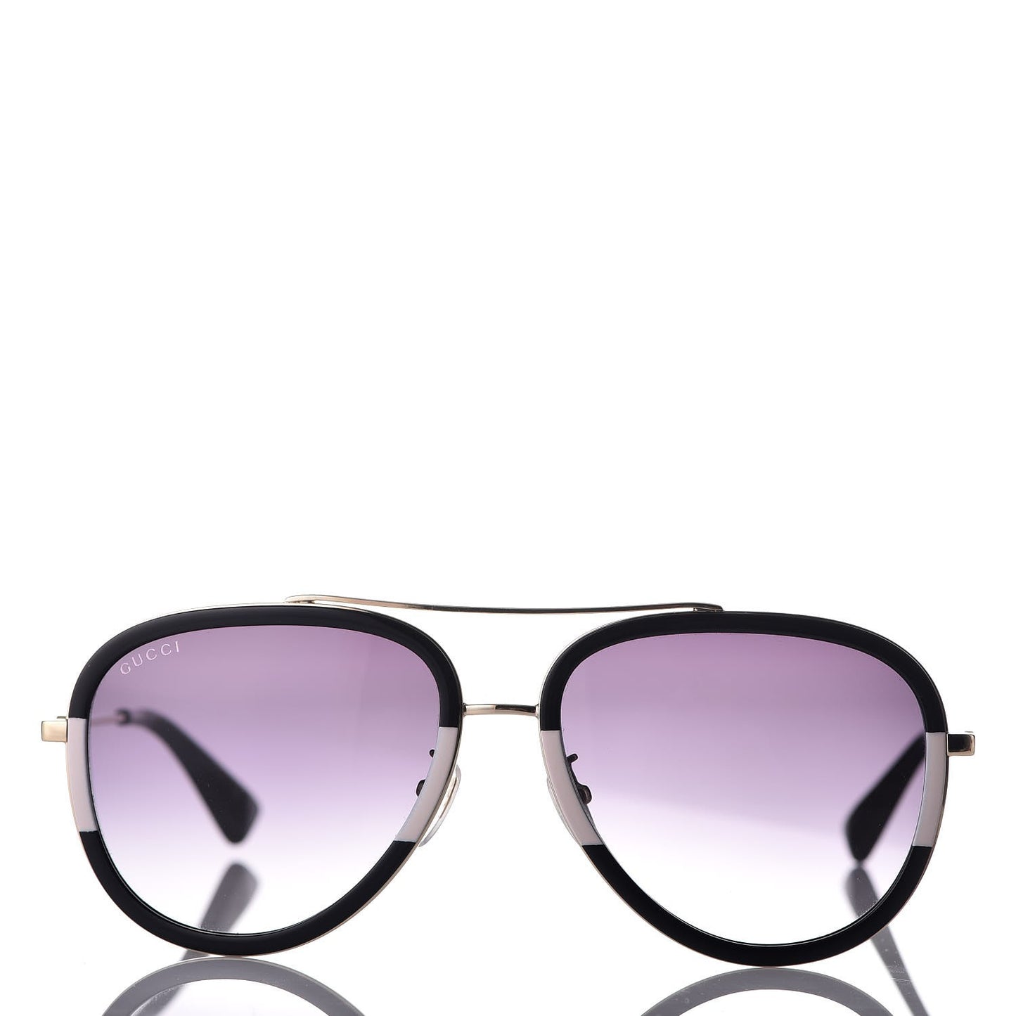 Aviator Sunglasses GG0062S Black White