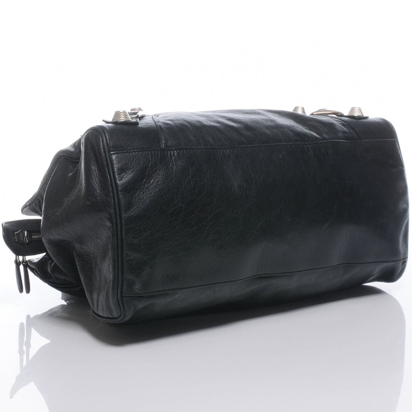 Agneau Giant 21 Silver Hardware Mid Day Black