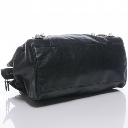 Balenciaga Agneau Giant 21 Silver Hardware Mid Day Black 5 of 9